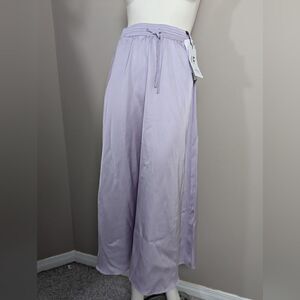 Selected Femme Satin Lilac midi skirt Slfaronia XS New